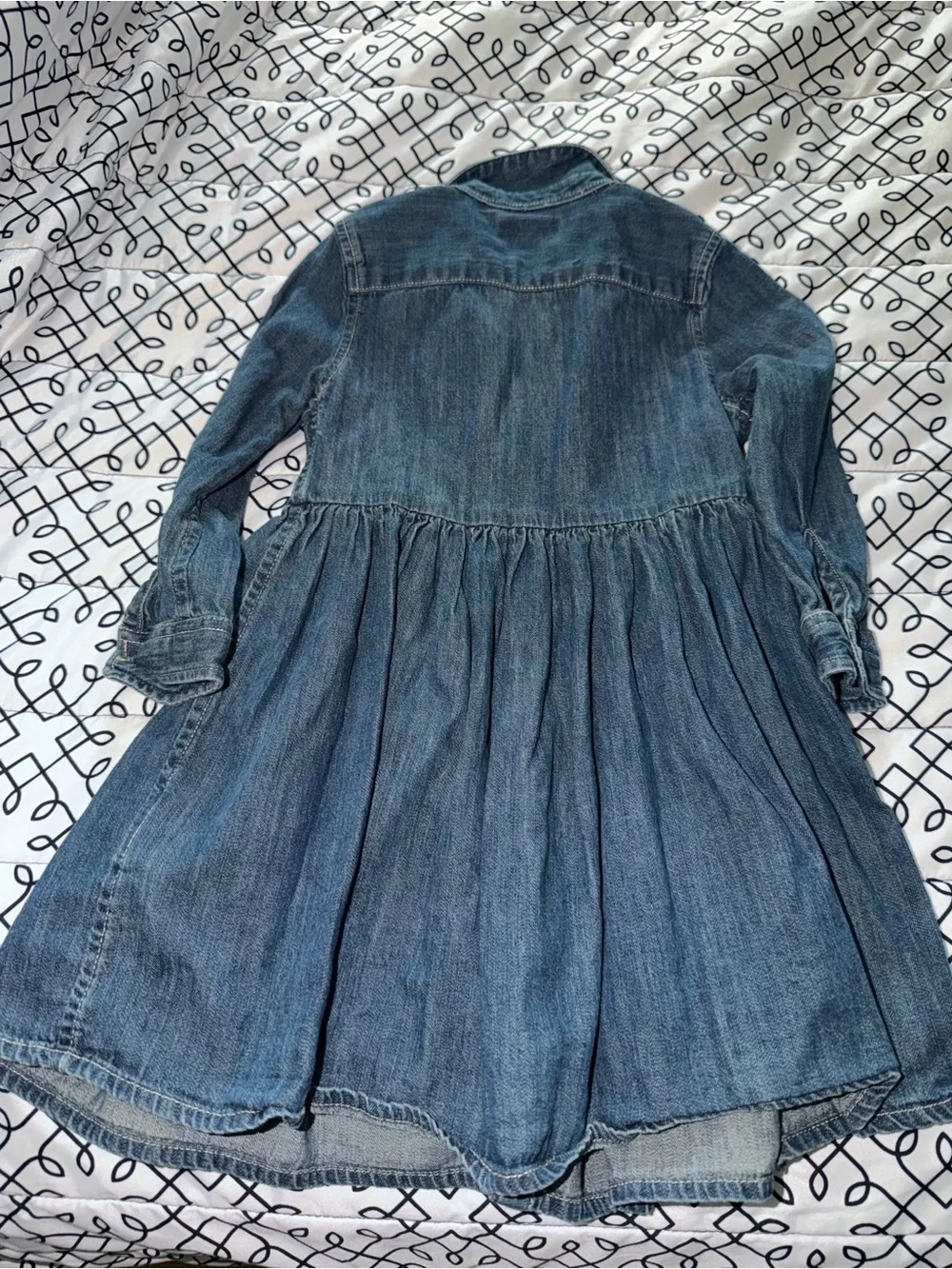 Ralph Lauren Baby Girls Long Sleeve Denim ShirtDress